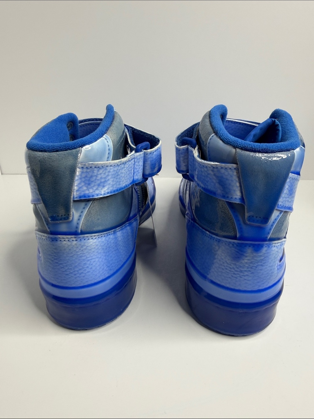 NEW Vibrant Blue High-Top Jeremy Scott Sneakers G54995 - Picture 4 of 7